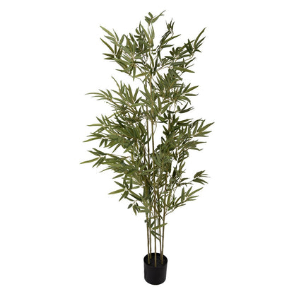 Kunstplant bamboe 160 cm groen kunststof