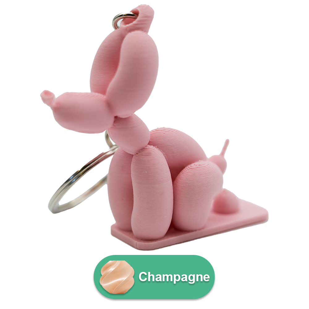 Sleutelhanger ballon hond poepend PLA