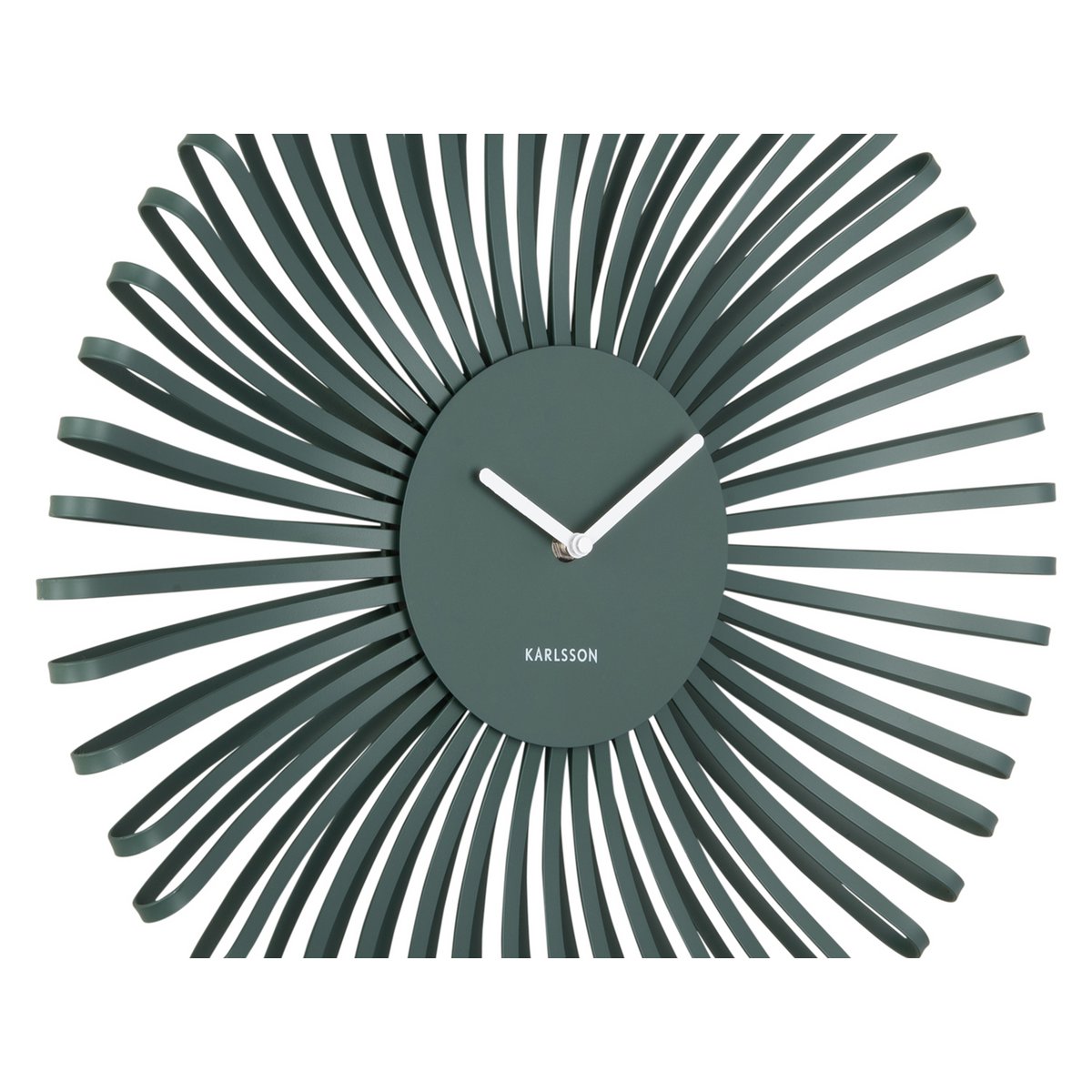 Wandklok 48 cm groen ijzer