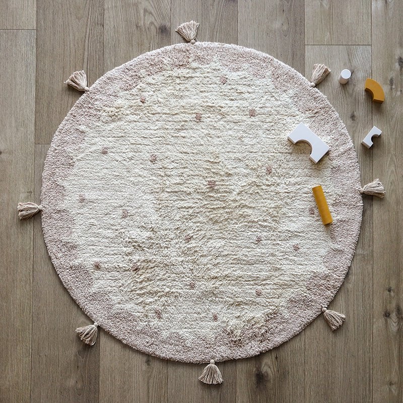 Kinderkleed rond 110 cm katoen stippen