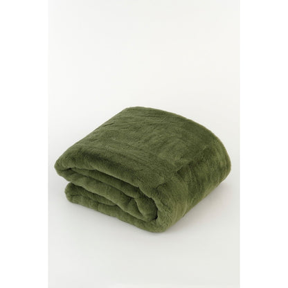 Fleece plaid 200x150 cm donkergroen
