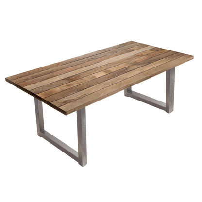 Eettafel 240x100x77 cm mangohout metaal