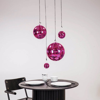 Kersthanger discobal 25x25x25 cm roze foam