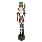 Kerstdecoratie Notenkraker 207 cm rood groen metaal