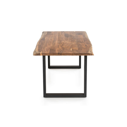 Eettafel acacia 220x110 cm massief hout