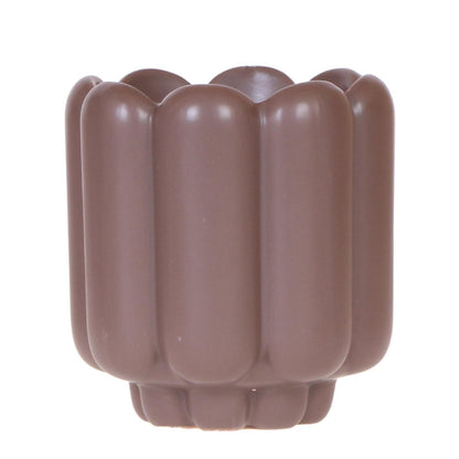 Keramieken Retro Sierpot - Bruin - Ø9cm