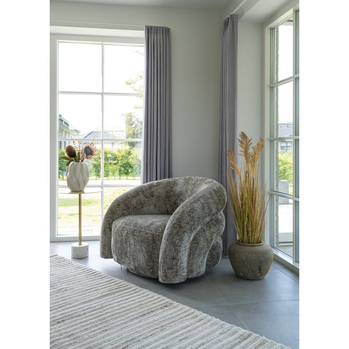 Vloerkleed 160x230 cm ivoor handgetuft