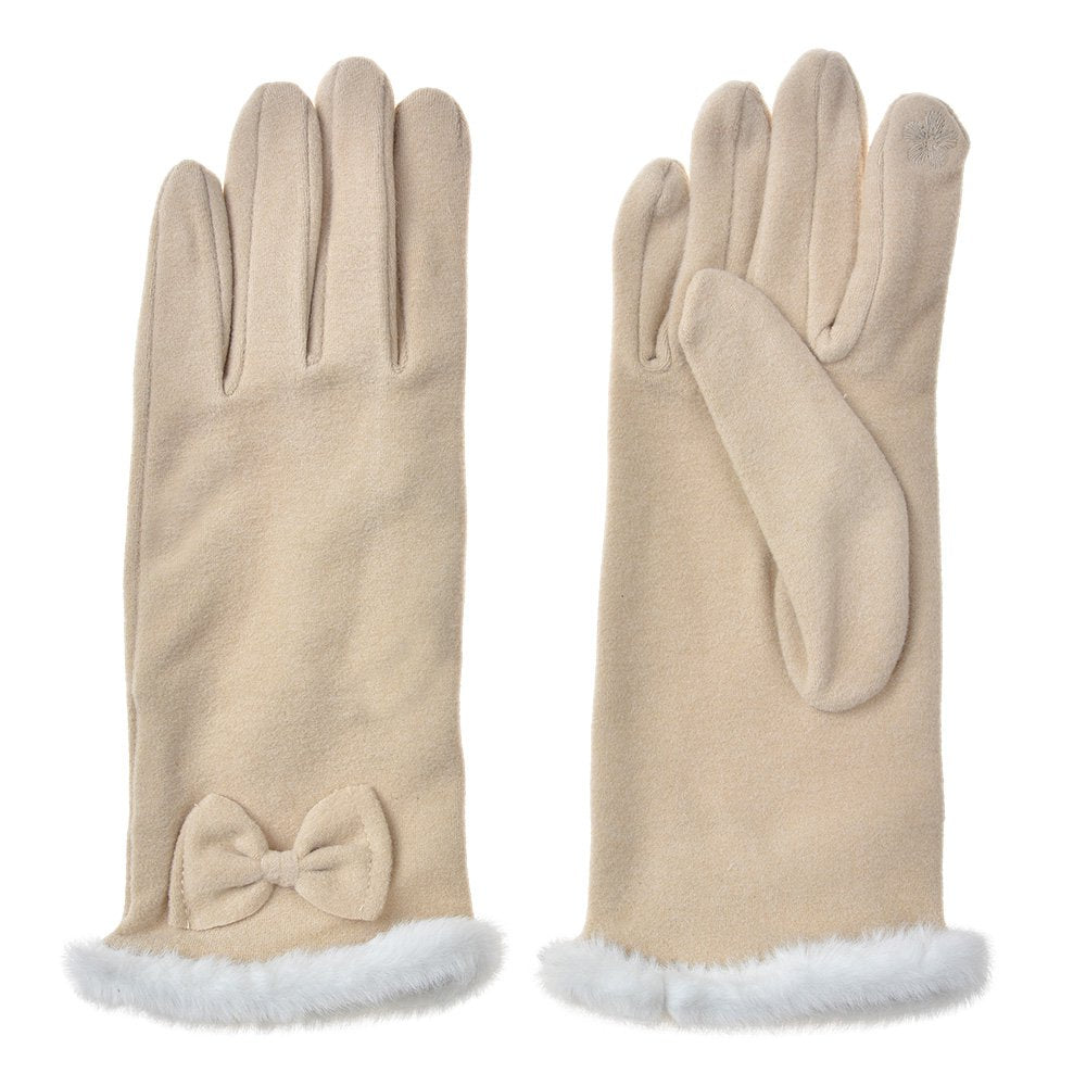 Gloves 9x23x1 cm beige