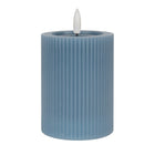 LED Candle 8x13 cm Blue Wax
