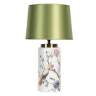 Table lamp Ø 28x50 cm E27/max 1x60W Green Ceramic Birds Desk lamp
