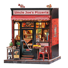 Miniatuur huisje bouwpakket Uncle Joe's Pizzeria 235 onderdelen hout