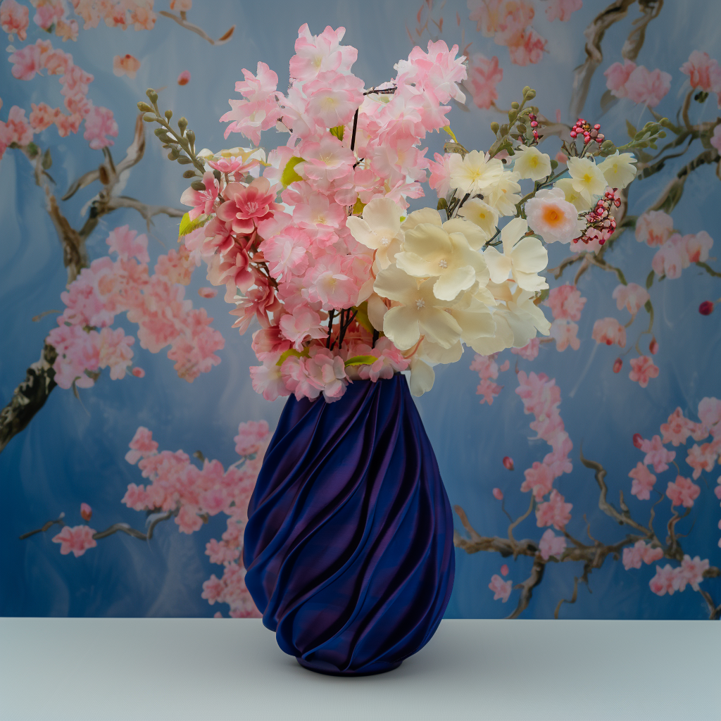 Oliva 3D vaas - 3D geprinte vaas - Duurzaam PLA - Geschikt voor kunstbloemen