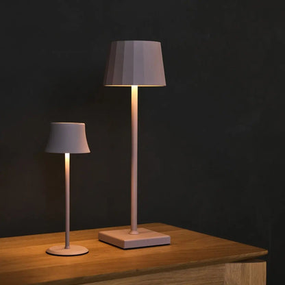 Tafellamp oplaadbaar 10 cm Ø 38 cm bruin IP54