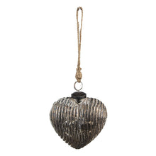 Christmas bauble 11x5x12 cm Grey Glass Christmas decoration