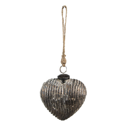 Christmas bauble 11x5x12 cm Grey Glass Christmas decoration