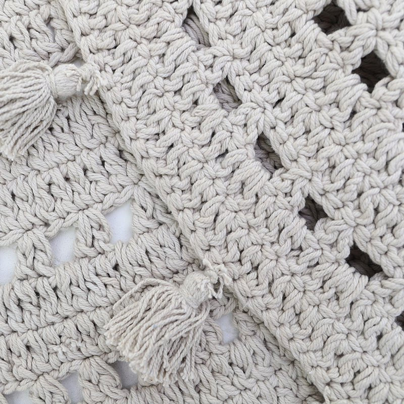 Kinderkleed rond 120 cm katoen pearl grey