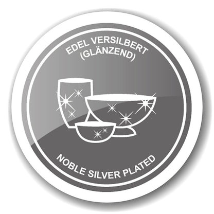 Servetringen set van 2 verzilverd 6x4 cm