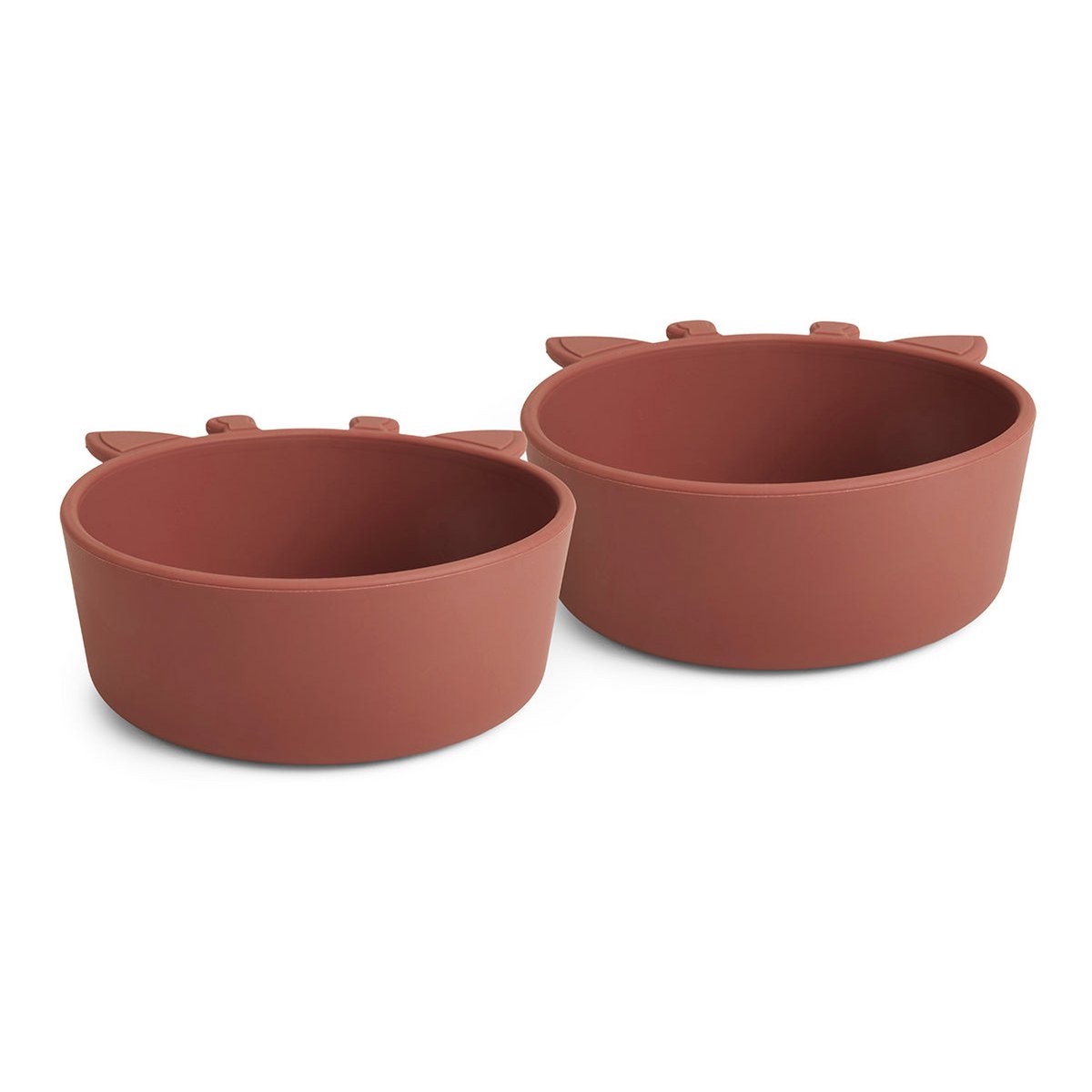 Alex diep bord siliconen 2-pack mahonie