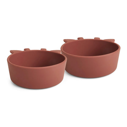 Alex diep bord siliconen 2-pack mahonie