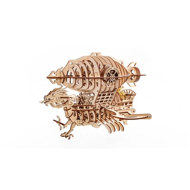 Eco Wood Art 3D Puzzel Piratenluchtschip Skylord Origineel