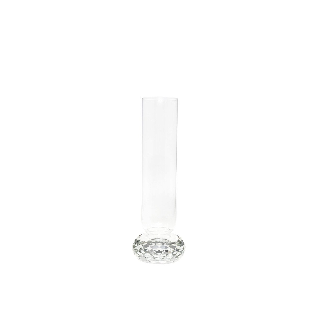 Vaas glas 10x10x29.5 cm transparant
