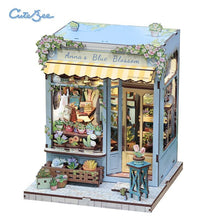 Cutebee, 3D DIY Dollhouse, Anna's Blue Blossom, CWGC211, 15.7x16.2x19.7cm