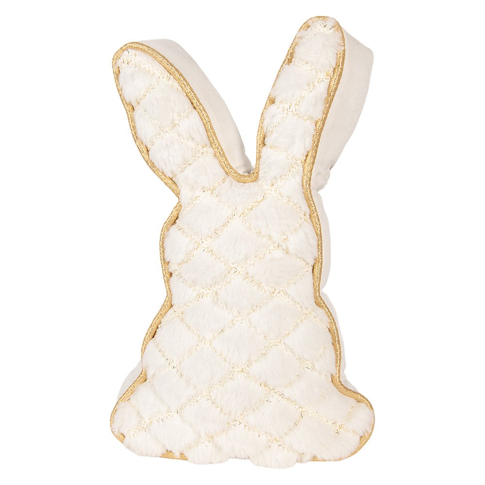 Doorstop Rabbit 20x7x31 cm White Polyester