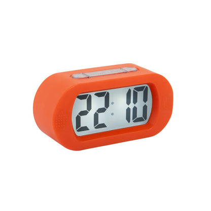 Wekker Karlsson Gummy oranje 14x7 cm silicone