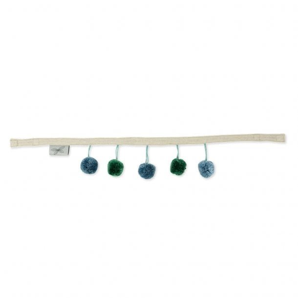 Poppenwagenketting blauw groen