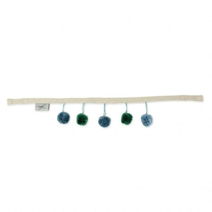 Poppenwagenketting blauw groen