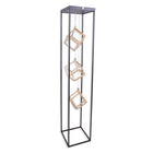 LED Floor Lamp Tripoli 140 cm with Gold-Colored Light Blocks