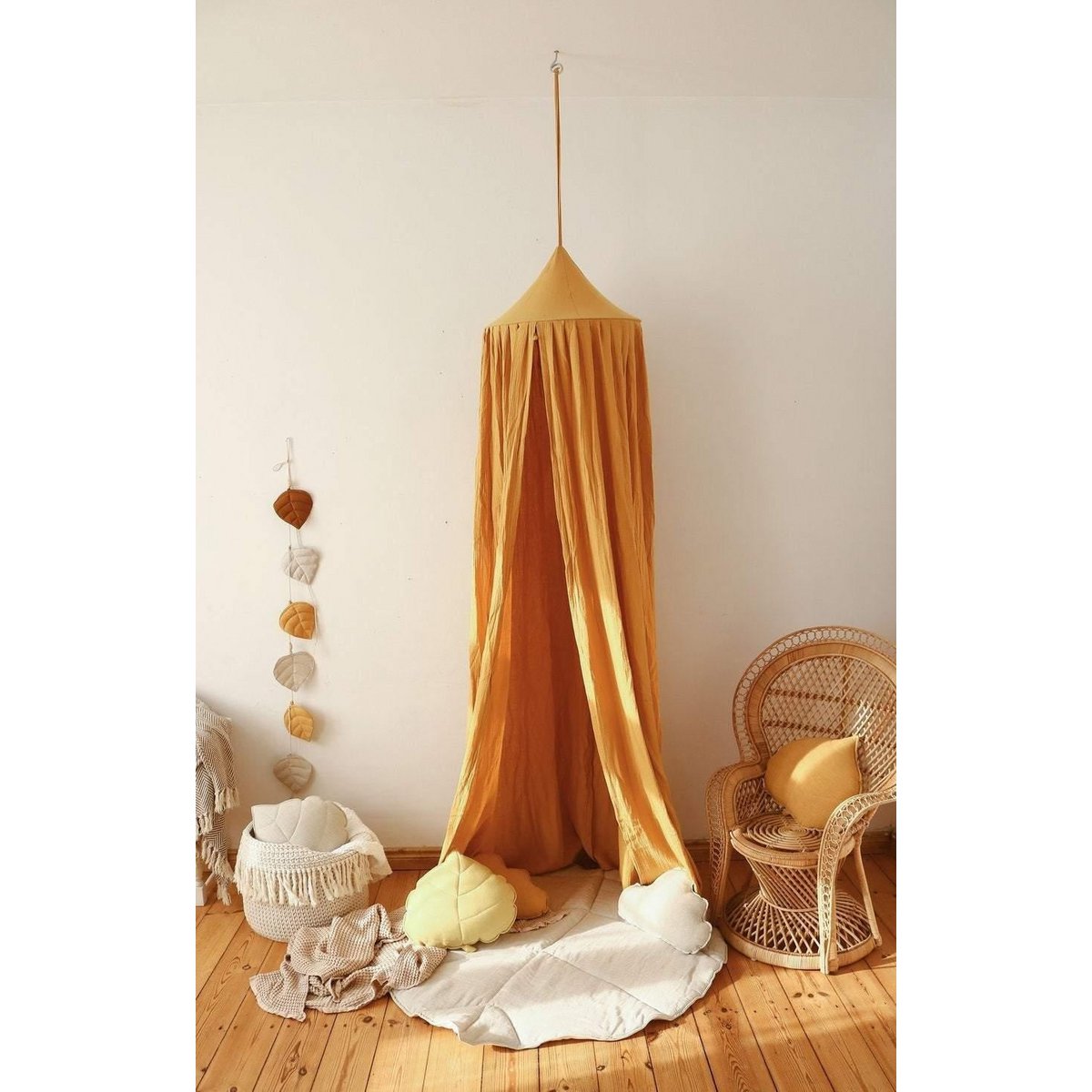 Luifel oker draagbaar interieur