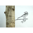 Tuindecoratie Geluksvogel Kwikstaart 300 mm metaal