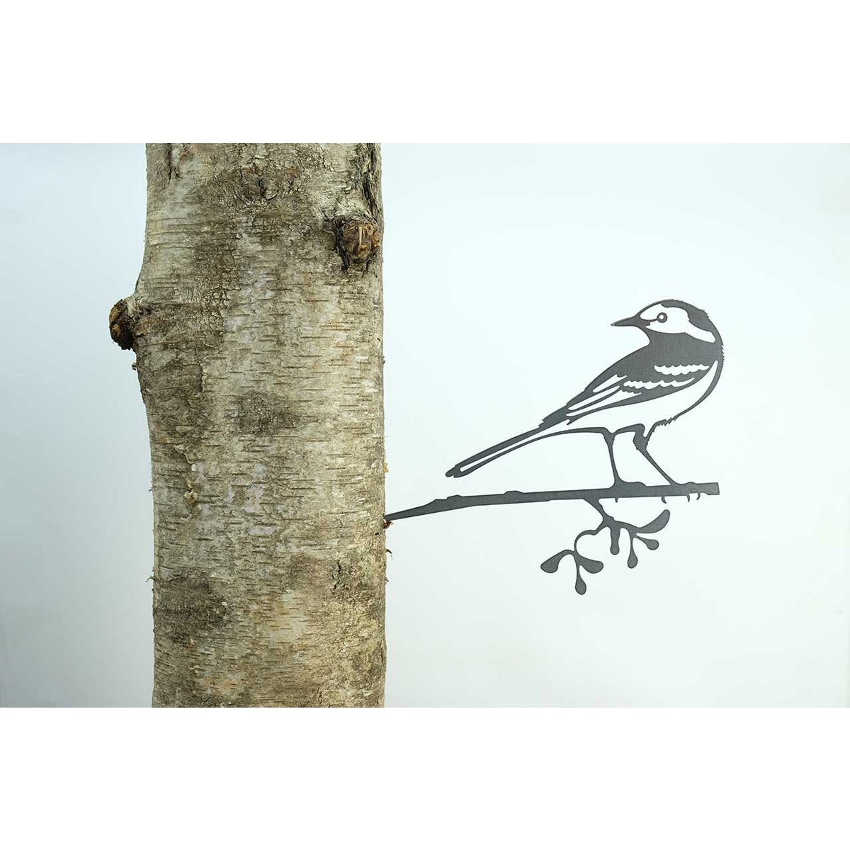 Tuindecoratie Geluksvogel Kwikstaart 300 mm metaal