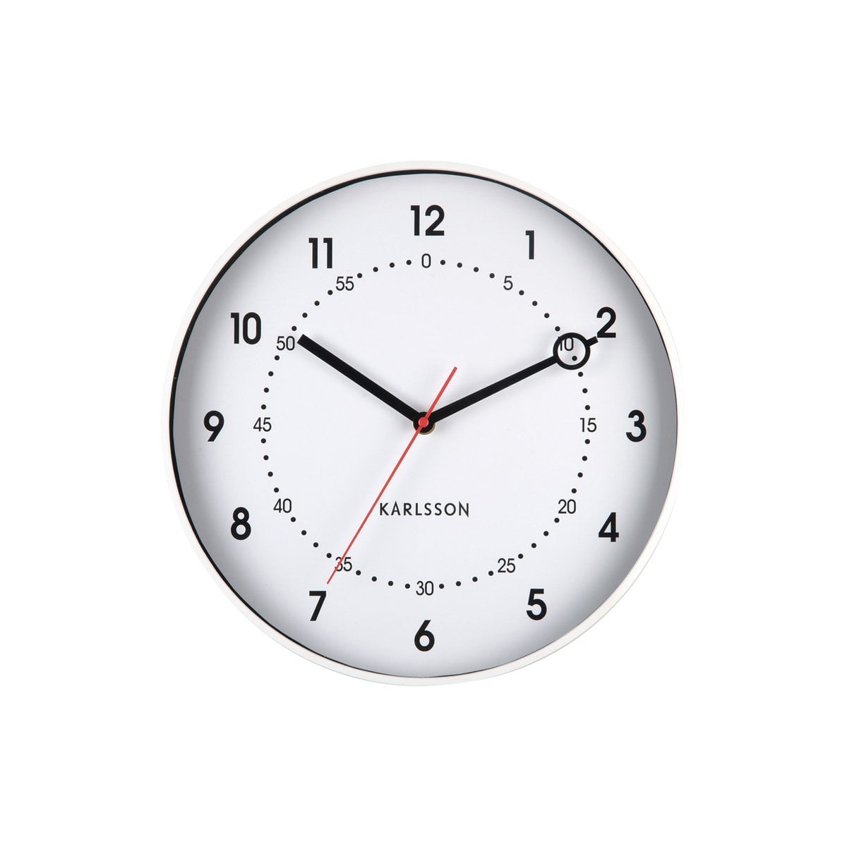 Wandklok Karlsson Fresco 32 cm wit