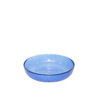 Kom blauw glas 15x15x3 cm