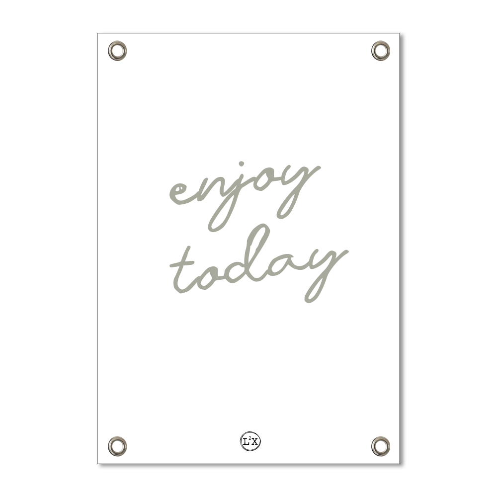 Garden poster enjoy today green