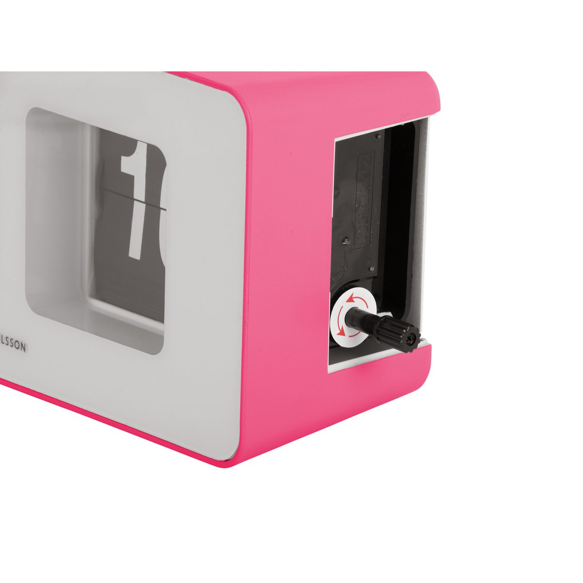 Wandklok tafelklok 18x9 cm roze plastic