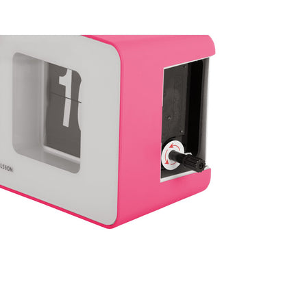 Wandklok tafelklok 18x9 cm roze plastic