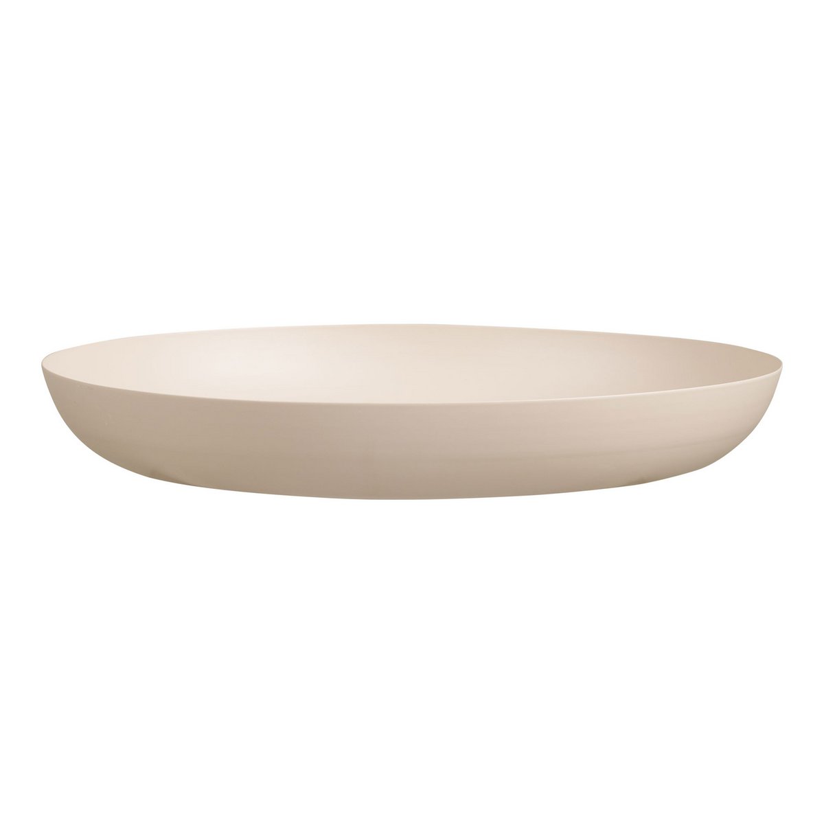 Dienblad metaal beige ø30x4 cm