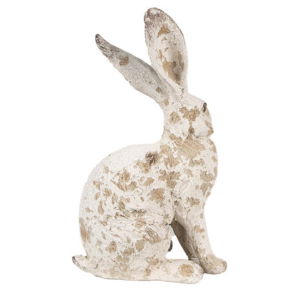 Beeld Konijn 22 cm Beige Polyresin Paasdecoratie