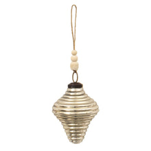 Kerstbal 6 cm glas zilverkleurig