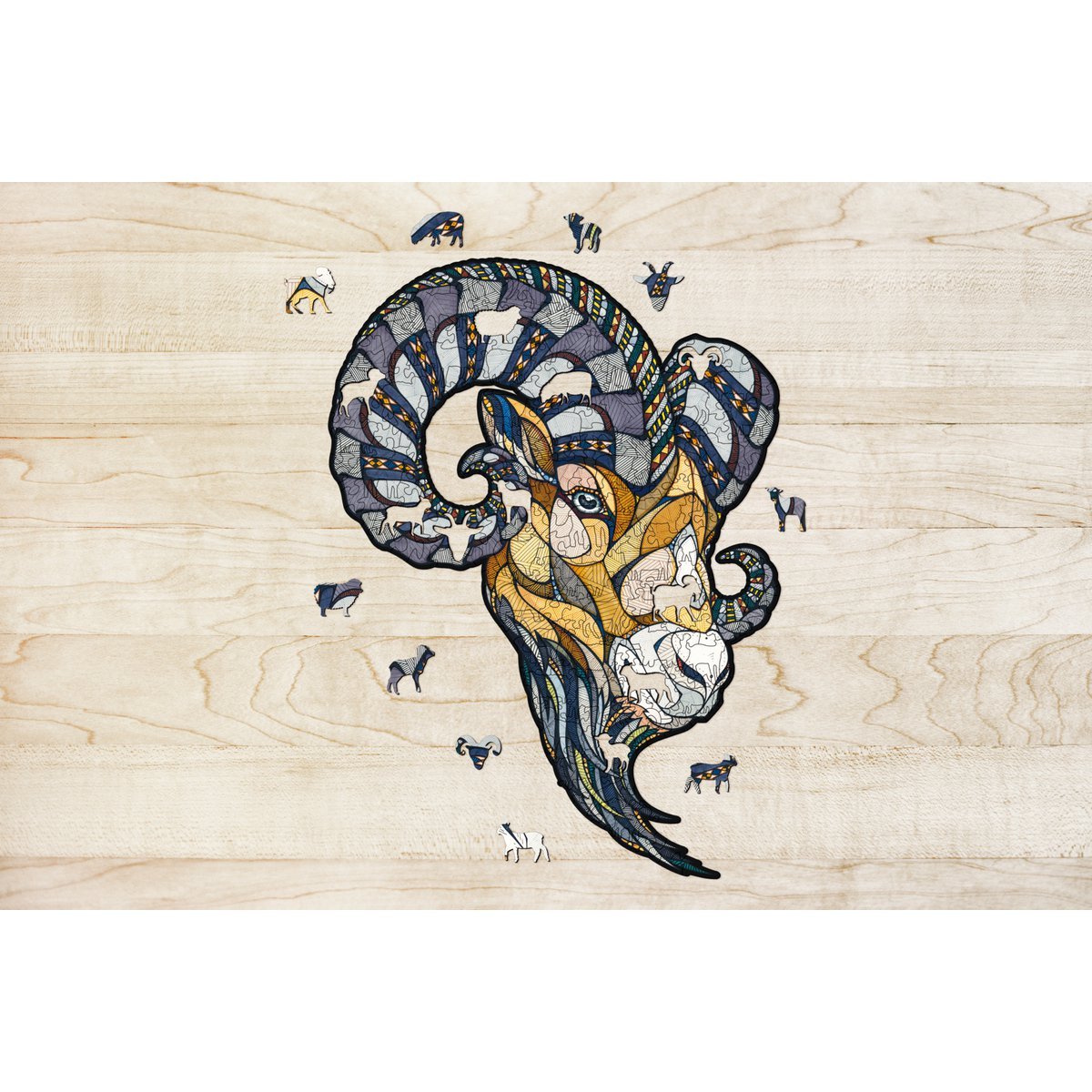 Houten legpuzzel ram Size M 38,7x28,2x0,5 cm