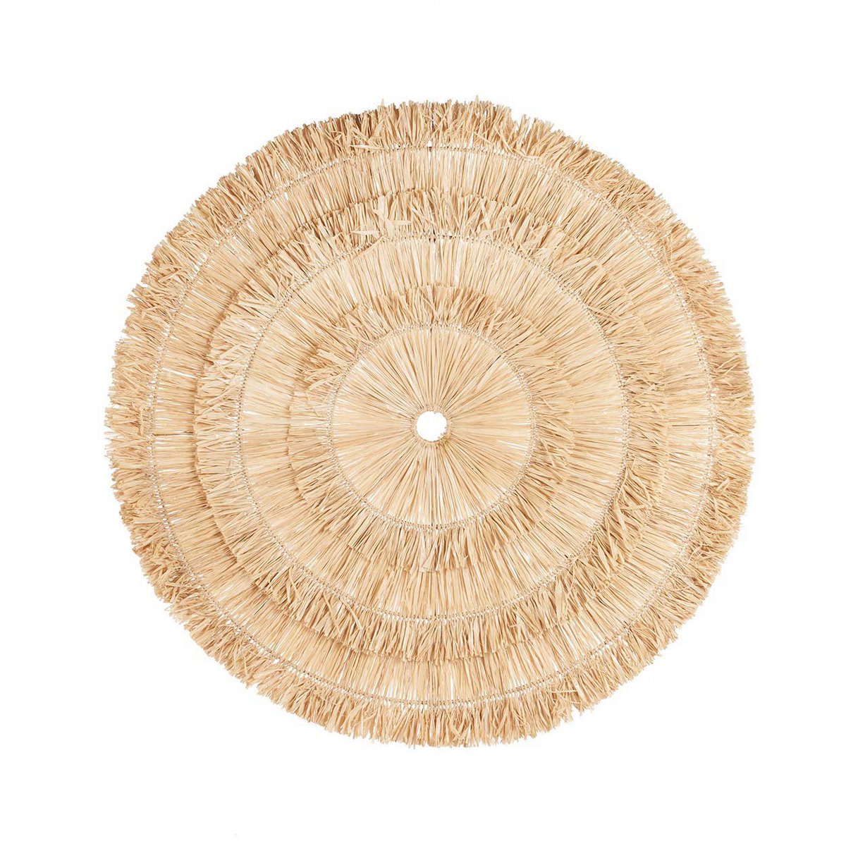 Muurdecoratie sisal L naturel