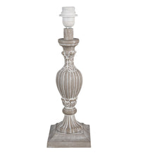 Lampenvoet 14x43 cm bruin MDF