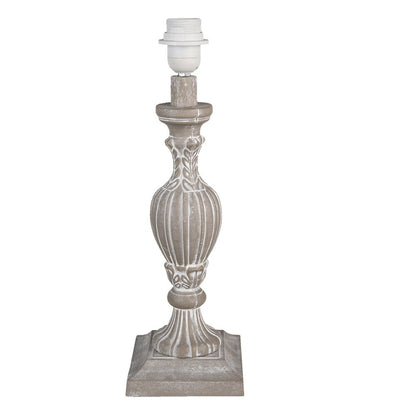 Lampenvoet 14x43 cm bruin MDF