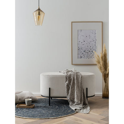 Gestoffeerde kruk koordoptiek beige