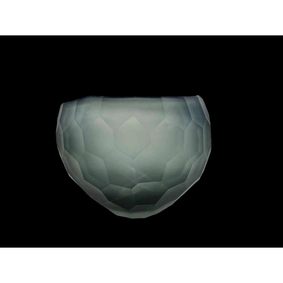 Kom 15 cm grijs glas