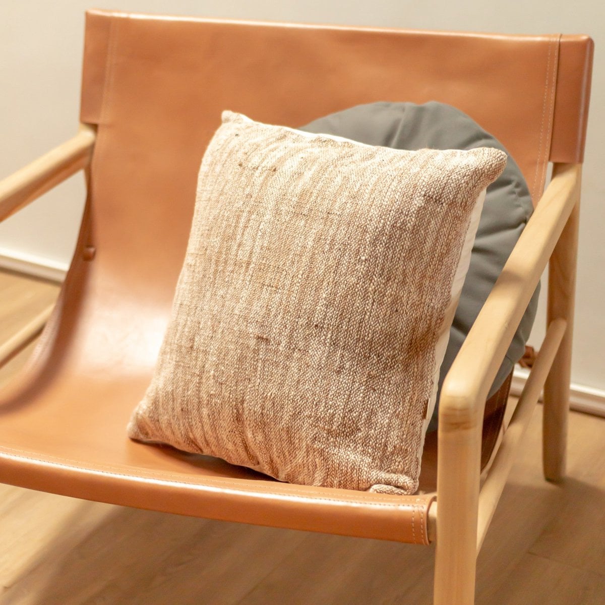 Kussenhoes 40x40 cm onbehandeld katoen beige