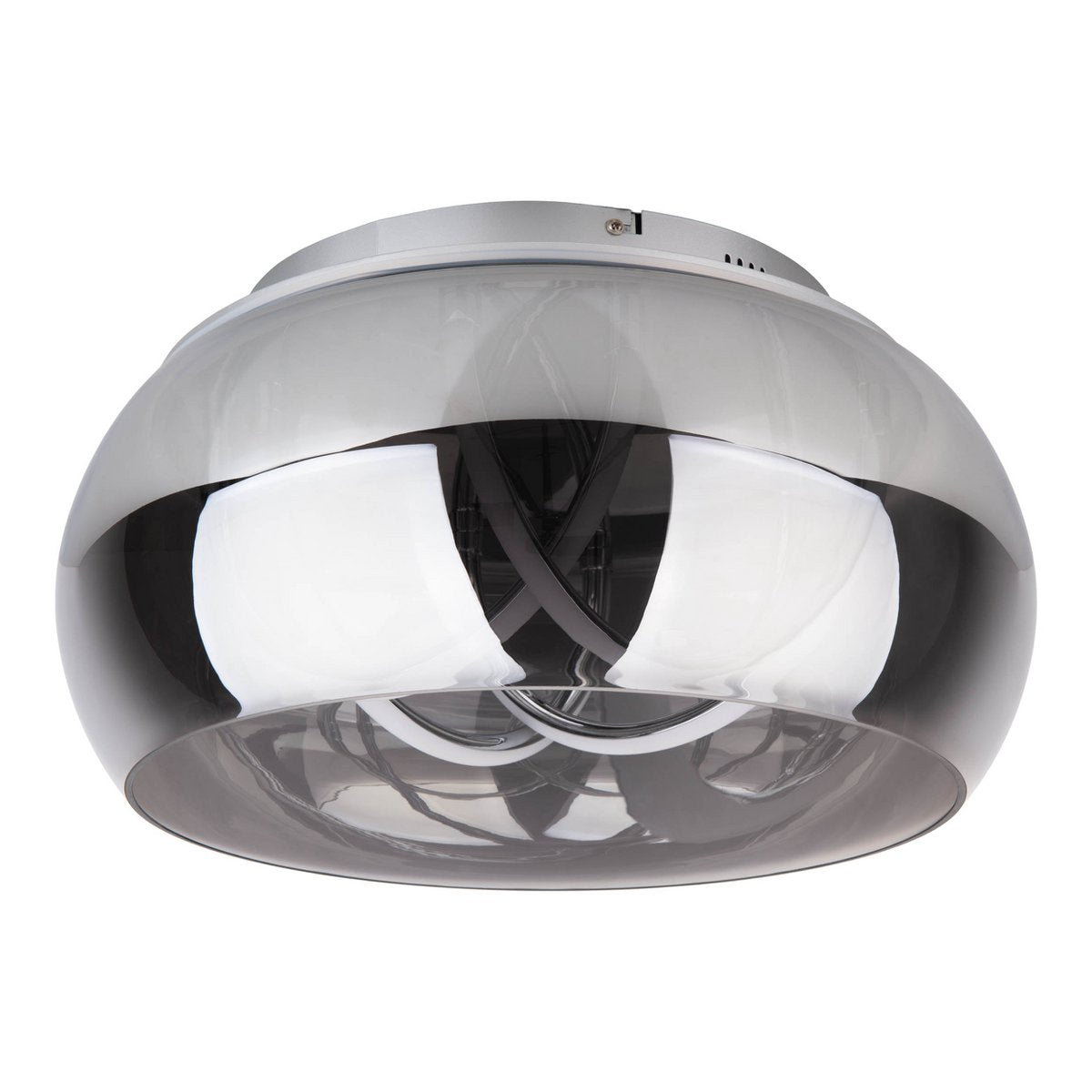 Led Plafondlamp Malou Met Rookglas En Geïntegreerde Led